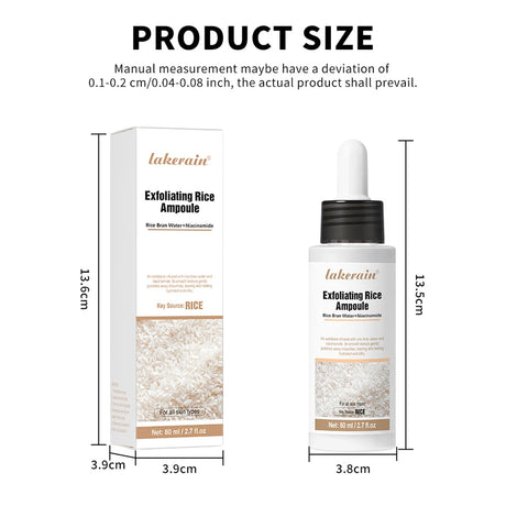 Rice Peeling Ampoule Soft Exfoliating Face and Body Scrub Dead Skin Cells Blackhead Remover for All Skin Types  korean skin care