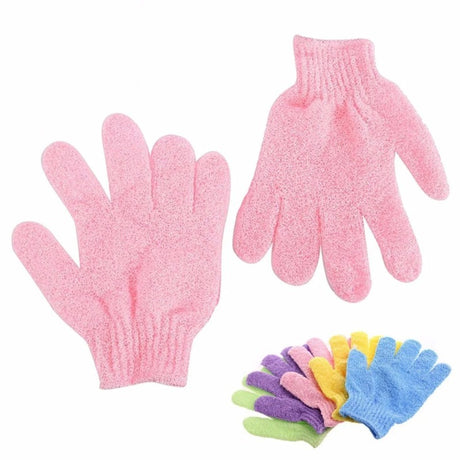 2Pcs/Pair Bath for Peeling Exfoliating Mitt Glove with Shower Scrub Gloves Resistance Body Massage Sponge Wash Skin Moisturizing