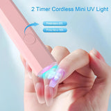 Convenient Handheld Nail Dryer Lamp UV/LED Nail Curing All Gel Polish Nail Art Tool USB Rechargeabl Quick Dry Nail Lamp