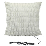 45x45cm USB Electric Cushion Portable Heating Pillow 5-Block Temperature Control Menstrual Cramps Period Pain Relief Heated Pad