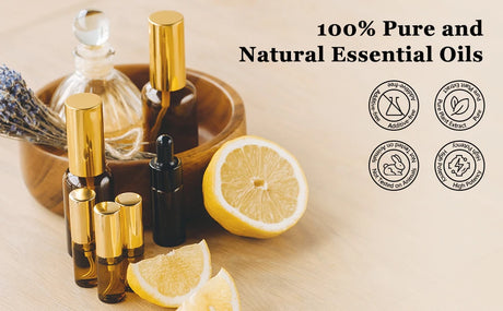 EUQEE 10ml Natural Plant Essential Oil with Dropper For Diffuser Humidifier Lavender Jasmine Eucalyptus Vanilla Essential Oils