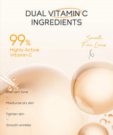 4pcs Vitamin C Skin Care Sets Face Cream Facial Cleanser Essence Spf 50+ VC Sunscreen Moisturizing Refresh Face Care Travel Suit