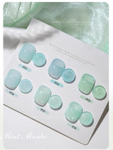 MN 12ML Selling Mint Mambo Gel Nail Polish ilky Green Blue-green Series Gel Polish Blue Nails Green Nail Summer Nail Spring Nail