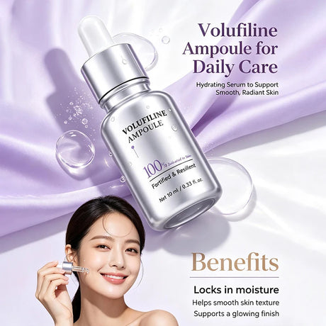 Volufiline Centella Asiatica Serum 10ml Gentle Soothing Moisturizing Facial Ampoule Essence Niacinamide Plumping Fast Absorbing