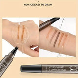 Four-Pronged Eyebrow Pencil, Four-End, Long-Lasting, Non-Smudged, Water-Resistant, Anti-Smudged Eyebrow Pencil