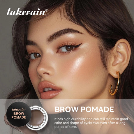 6 Colors Waterproof Eyebrow Tint with Brush Long-Wearing Full-Pigment Smudge-Proof Eyebrow Pomade Natural Wild Brows Makeup
