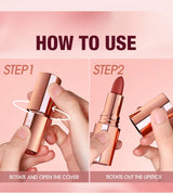 O.TWO.O Matte Lipstick Lip Tint 8 Colors Waterproof Long Lasting Non-stick Cup Sexy Highly Pigmented Velvet Lip Sticks Lip Stain