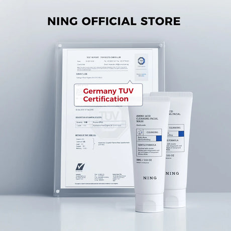 NING Amino Acid Facial Cleanser – Gentle, Hydrating Deep Cleansing Face Wash for Sensitive Skin