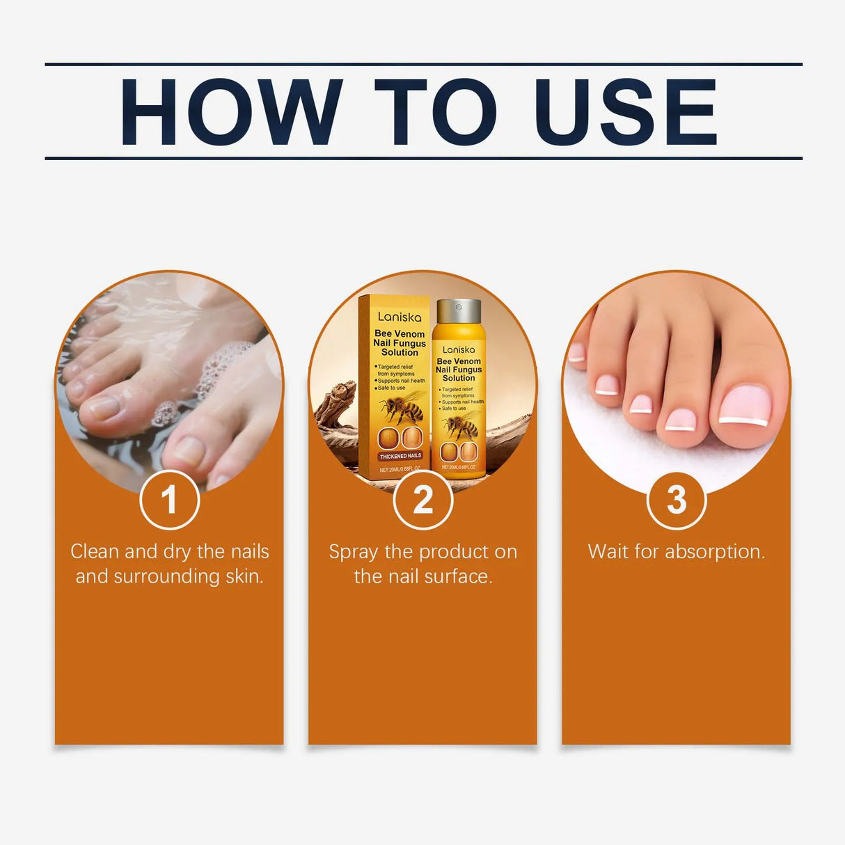 Nail Care Spray: Gentle Daily Care for Hands, Feet and Dry Nail Surfaces, Deeply Cleanses, Moisturizes and Nourishes Nails