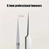1 Pack Extra Fine No. 5 Cellular Acne Blackhead Tweezers - Facial Beauty Remove Acne Needle Tools for Skin Care