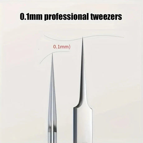 1 Pack Extra Fine No. 5 Cellular Acne Blackhead Tweezers - Facial Beauty Remove Acne Needle Tools for Skin Care