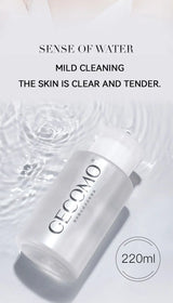 GECOMO Hyaluronic acid makeup remover-3-in-1 Eye, Lip, and Face Cleanser，Gentle, Suitable for Sensitive Skin, Pump Bottle
