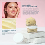 Rose Flavor Collagen Cleansing Balm Nourishing Cream Makeup Remover Mild Non-irritating Moisturizing Non-greasy Cleansing Balm