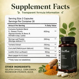 Women Menopause Daily Wellness Supplement Synbiotic Moringa Turmeric Botanical Blend Balance Energy Confidence 60 Capsules