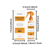 Exfoliating Kojic Acid Turmeric Spray Gently Peeling Solution Hydrating Skin Brightening Mist for Smooth Skin Back & Foot Care