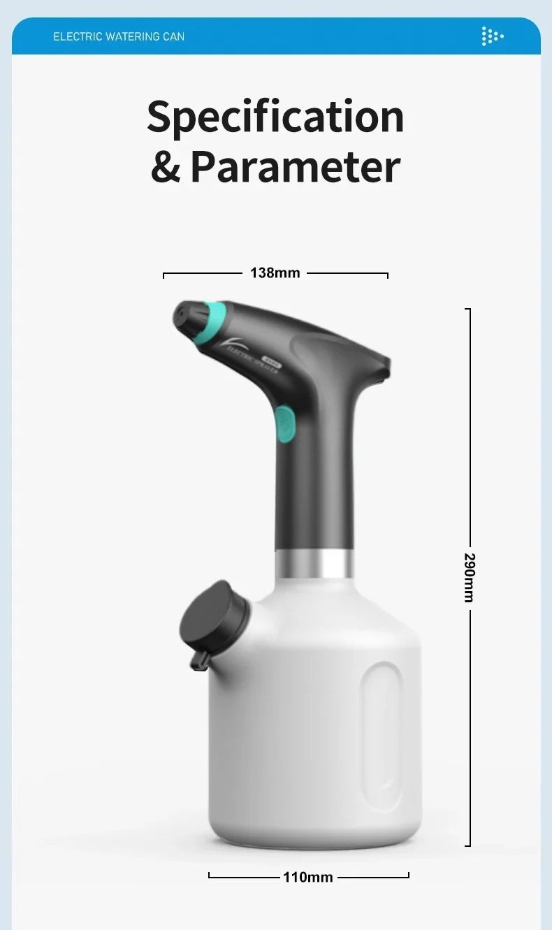 Automatic Watering Fogger Electric Plant Spray Bottle USB Electric Sanitizing Sprayer Hand Watering Machine Plants Garden Tools