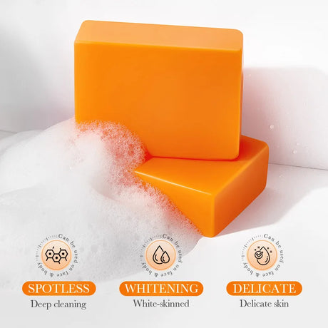 SADOER 100g Kojic Acid Whitening Soap, Handmade Bath Soap, Body Cleansing Antimicrobial Moisturizing and Disinfection Sope