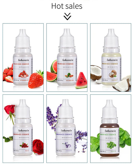 DIY 10ml Pure Fruit Fragrance Oil Diffuser Essential Oils Strawberry Flavor Oil For Lip Gloss DIY Soap Making Lipgloss Essence