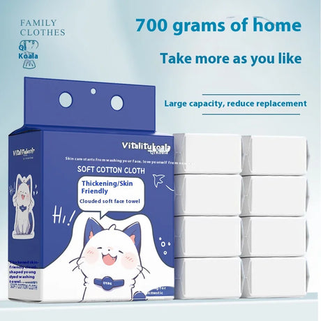 Family Pack 700g Face Wash Towel Hanging Disposable Wall Extraction Cotton Face Wipe Face Wash Towel Soft Makeup Remover Towel