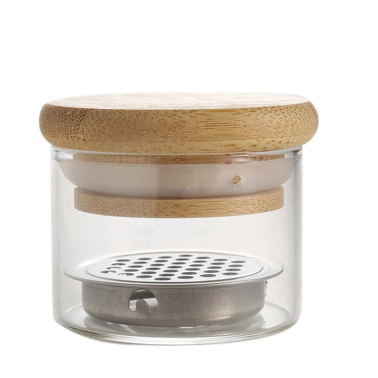 Nail Brush Cleaner Cup Wash Pen Brush Cup with Stainless Steel Mesh Base Nail Drill Bits Cleaning Container Crystal Glass Cup