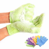 2Pcs/Pair Bath for Peeling Exfoliating Mitt Glove with Shower Scrub Gloves Resistance Body Massage Sponge Wash Skin Moisturizing