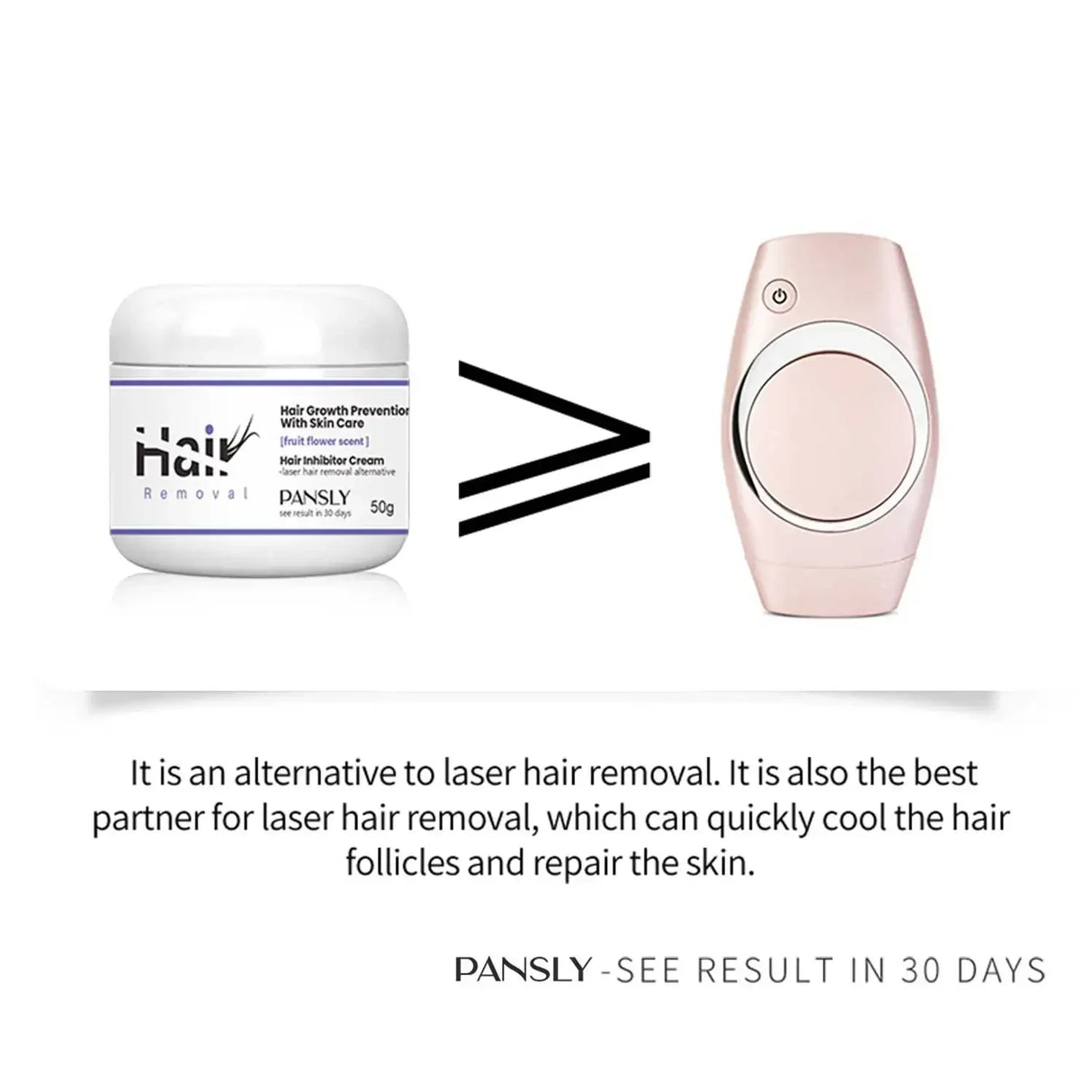 50g Hair Removal Cream for Unisex Reduce Hair Growth Removal Permanent Cream Beard Intimate Legs Body Armpit Painless Depilatory