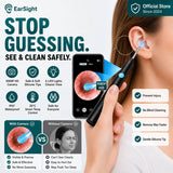 Visual Ear Wax Remover 1080P HD Camera USB-C Rechargeable Ear Cleaner IP67 Waterproof Otoscope with 6 LED Lights for Adults Kids