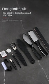 Stainless Steel Pedicure Tool Set Foot Care Kit Foot File Callus Remover Dead Skin Trimming Supplies For Home Personal Foot Spa Daily Maintenance