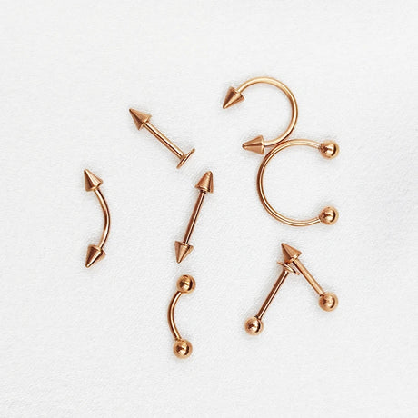 8PCS/Set Fashion Piercing Set Eyebrow Bar Lip Tongue Nose Pircing Stainless Steel Ear Studs Stainless Steel Mixed Body Jewelry