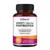 Postbiotics & Digestive Enzymes Capsules, Support Gut Wellness, Daily Digestive Comfort and Immune Balance, Vegan, Non-GMO