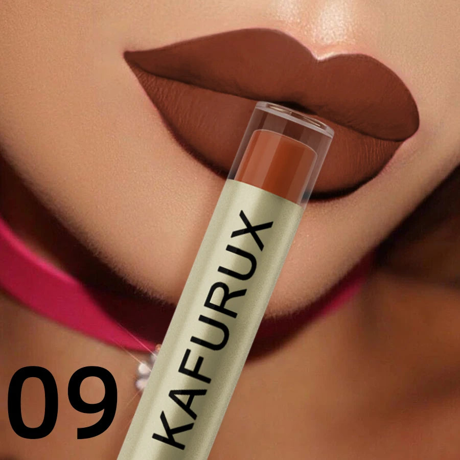 20 Colors Dark Brown Nude Liquid Lipsticks Waterproof Velvet Matte Lip Gloss Long Lasting Lip Glaze Beauty Red Lip Tint Makeup