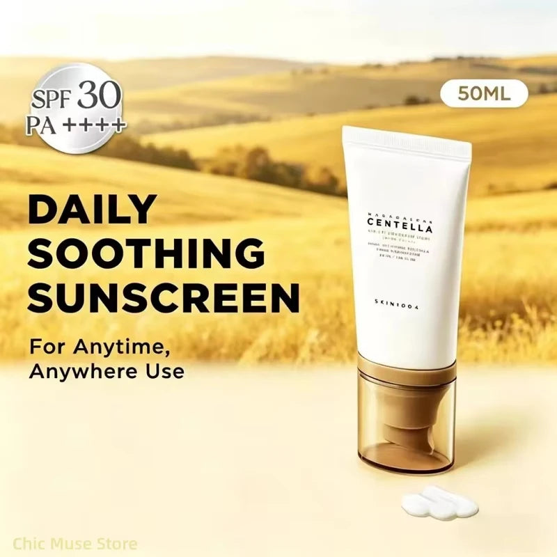 Korean SKIN1004 Centella Air-Fit Sun Cream SPF50+50ml Calming Repair Sensitive Skin Non-greasy Beauty Lightweight Non-greasy