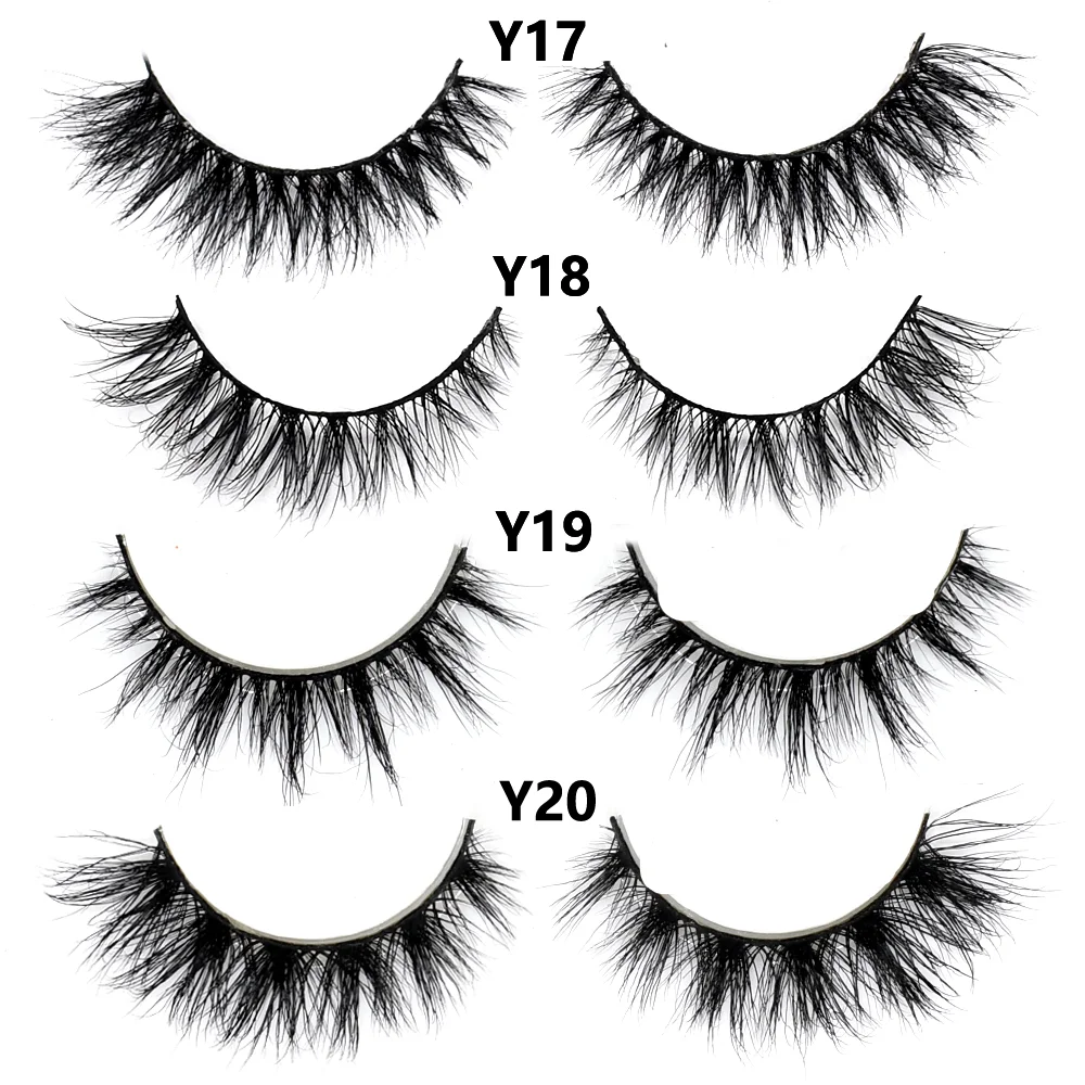 Half Lashes Mink Eyelashes Fluffy Soft False Eyelashes Wispy Cross Mink Eye Lashes Natural Short Mink Eyelash Extension Makeup
