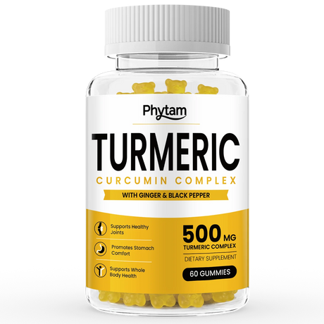 Turmeric Curcumin Gummies With Ginger And Black Pepper Supports Healthy Joint Wellness Cardiovascular Wellness And Overall Body Wellness Supplement