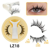 1 Pair Magnetic Eyelashes Set Reusable Easy to Use Eyelash Extension Tools Natural Curler False Eyelashes With Magnetic Tweezers