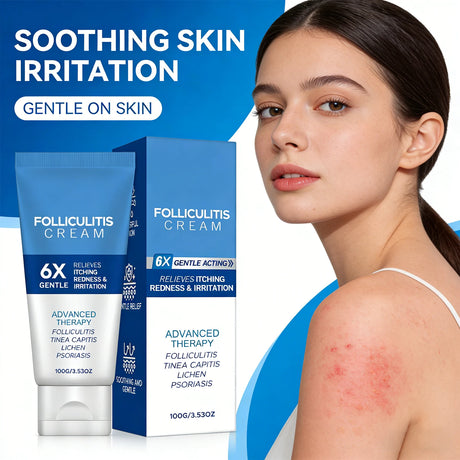 Folliculitis Cream Reduce Redness Relieve Itching Soothing Stimulating Herbal Gentle Smoothing Nourishing Care Cream