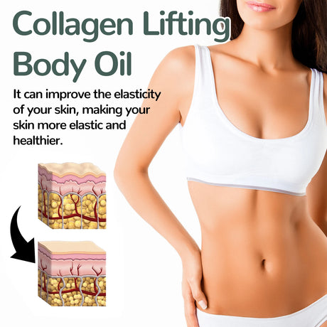 Collagen Firming Body Oil Deep Hydration Moisturizing Firming Arm Belly ＆ Excess Fat Whole Body Skin Massage Essential Oil 100ml