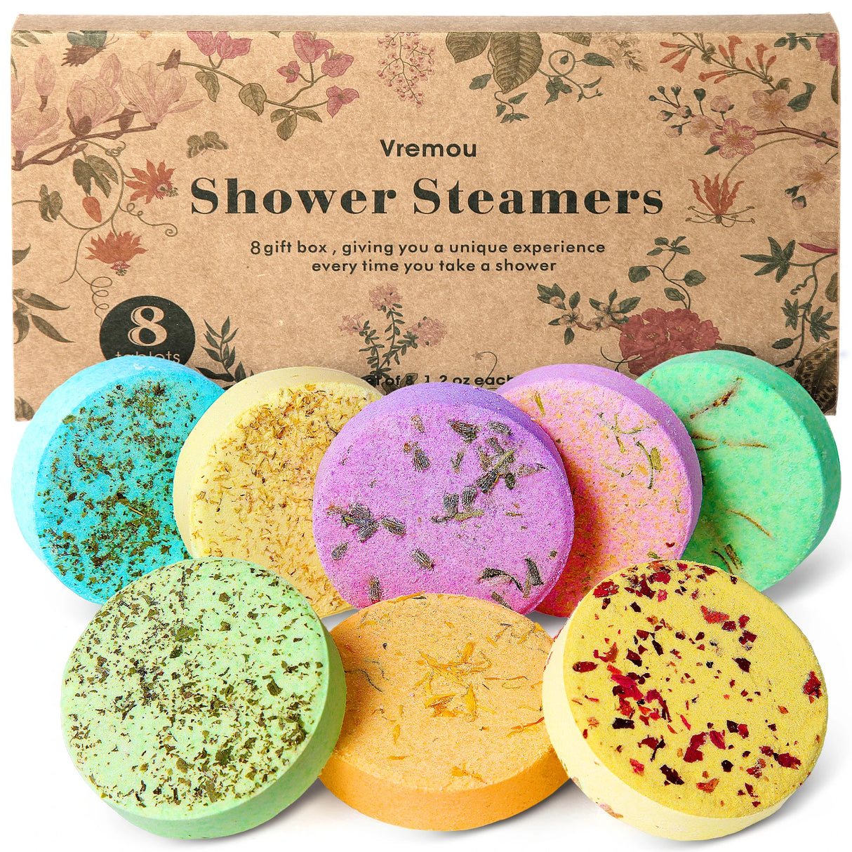 Shower Steamers Aromatherapy - 8 Pack Birthday Gifts for Women - SWCANDY 8 Pcs Mothers Day Gifts for Her Mom Men Teen Adults