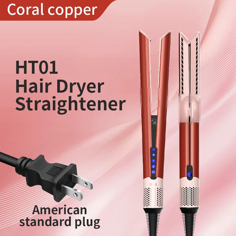 Hair straightener HT01 hair dryer Huaqiangbei straight board clamp straight hair negative ion does not damage hair dry and wet