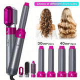 A New Generation Of Upgraded Version Of Strong Suction Five-In-One Hot Air Comb, Multi-Functional Head Changer, Hair Dryer, Straight Curling Iron, Hair Dryer
