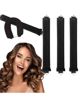 Heatless Hair Curling Rod Headband No Heat Soft Flexi Rollers Lazy Curls with Hook Sleeping Hair Styling Tool for Natural Look