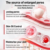 AHA 30%+BHA 2% Exfoliating Face Salicylic Acid Serum 10% Niacinamide + 1% Zinc, 10% Hexapeptide Serum Moisturizing Face Skincare