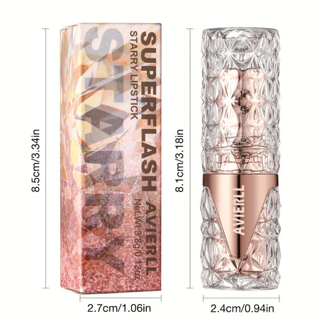 6 Colors 3 in 1 Pearlescent Sparkling Lipstick Matte Glitter Waterproof Long Lasting Pearl Shine Lip Gloss Shimmer Sexy Makeup
