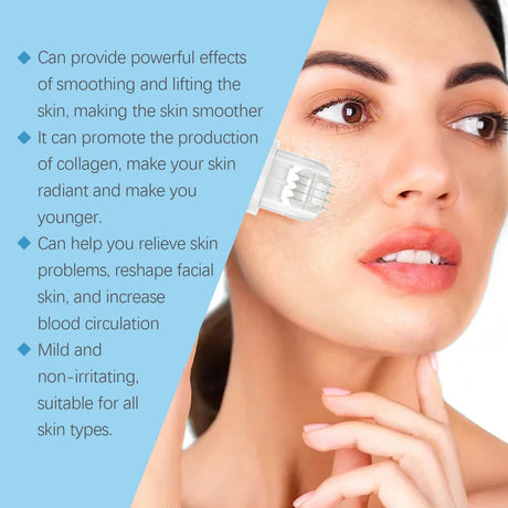 Hyaluronic Acid Roll-On Serum Lightweight Hydrating Firming Collagen Skin Care for Dry Dehydrated Skin Non-greasy Moisturizing