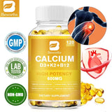 BEWORTHS 4in1 Vitamin D3 Calcium Capsules for Bone Strength Heart Health Immune Support Nerve and Muscle Function Health