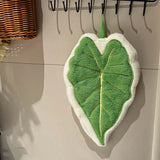 Leaf Hand Towel Bathroom Accessories Absorbent Kitchen Towel Soft Towel Hanging Towels Handkerchief Towels Home Wash Hand Towels