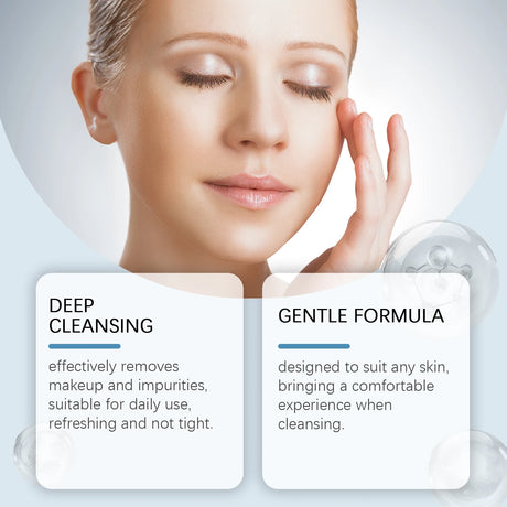 Hoygi 120ml Double Cleansing Gentle Makeup Remover for Face Eyes Soybean Oil Niacinamide No Residue Non Greasy Vegan Cleanser