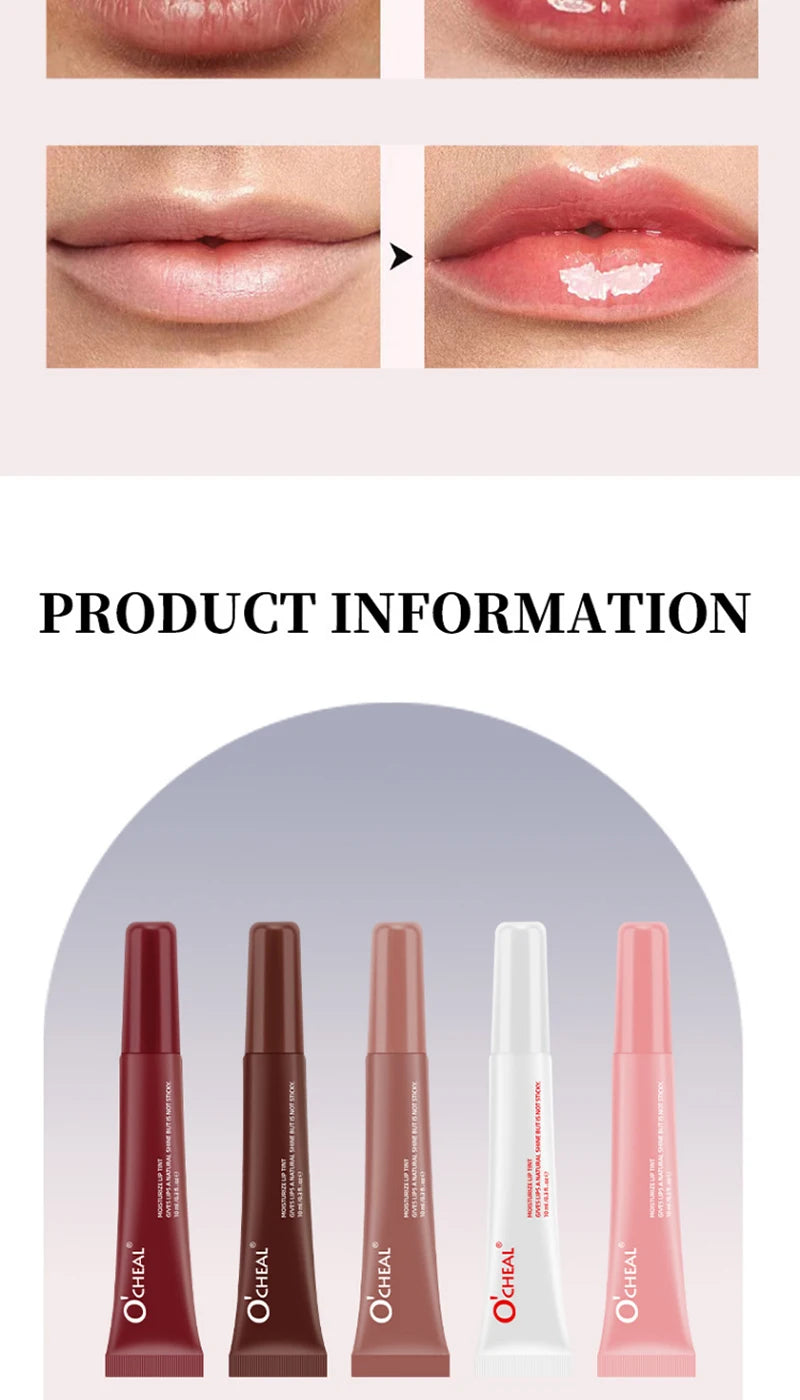Lip Balm Moisturizing Mirror Lip Gloss Lip Vanilla Mint Iced Coffee Cake Smell Lipstick Transparent Lip Oil Makeup