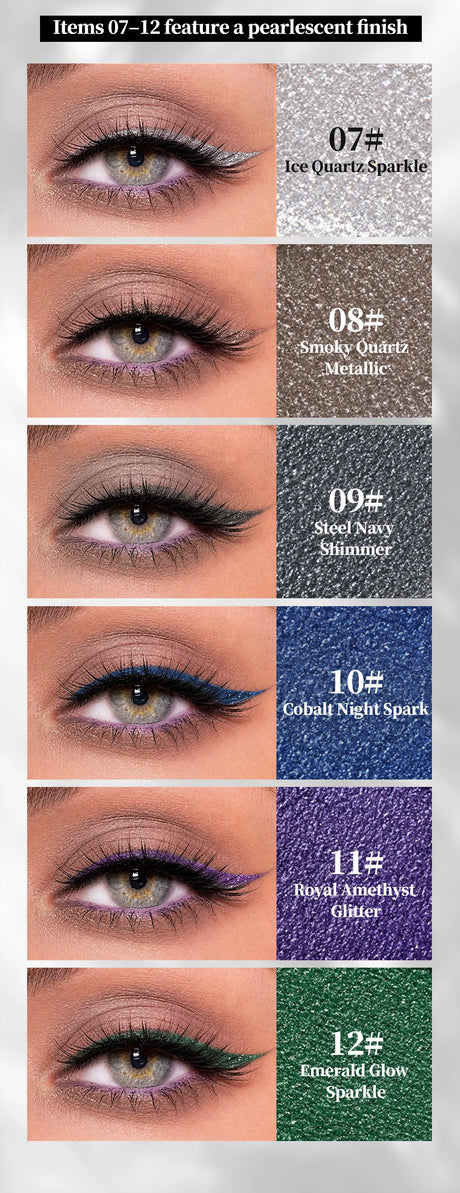 ART VALUE Creamy Texture Matte Eyeliner Pencil Easy Coloring Sweat Proof Eyeshadow Pencil Long Lasting Shimmer Eyeliner Makeup