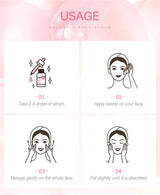 LAIKOU Cherry Blossom or Rose Essence Solution Moisturizing Facial Care Brighten Tighten Hydrating Repair Soothe Soften 100ml